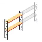 Weitspannregal AR 2250x2250x400 mm (hxbxt) 2 Ebenen verzinkt Anfangsregal