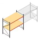 Weitspannregal AR 2250x2700x1200 mm (hxbxt) 2 Ebenen anthrazit Anfangsregal
