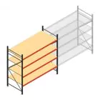 Weitspannregal AR 2250x2700x900 mm (hxbxt) 4 Ebenen anthrazit Anfangsregal