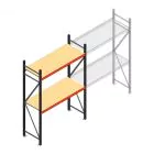 Weitspannregal AR 2500x1610x600 mm (hxbxt) 2 Ebenen verzinkt Anfangsregal