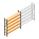 Weitspannregal AR 2500x1850x500 mm (hxbxt) 5 Ebenen anthrazit Anfangsregal