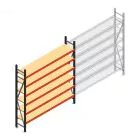 Weitspannregal AR 2500x2010x500 mm (hxbxt) 6 Ebenen anthrazit Anfangsregal