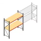 Weitspannregal AR 2500x2010x800 mm (hxbxt) 2 Ebenen anthrazit Anfangsregal
