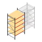 Weitspannregal AR 3000x1610x1200 mm (hxbxt) 5 Ebenen anthrazit Anfangsregal