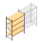 Weitspannregal AR 3000x2250x1000 mm (hxbxt) 4 Ebenen verzinkt Anfangsregal mit vormontierten Rahmen