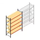 Weitspannregal AR 3000x2250x800 mm (hxbxt) 5 Ebenen verzinkt Anfangsregal mit vormontierten Rahmen