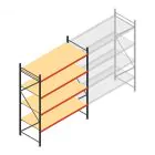 Weitspannregal AR 3000x2700x900 mm (hxbxt) 4 Ebenen verzinkt Anfangsregal