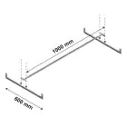 Konfektionsstange Ebene Medium Duty 1000x600 mm (bxt)