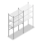 Konfektionsregal Medium Duty 2000x1000x500 mm (hxbxt) 1 Stange 3 Fachböden Anfangsregal