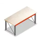 Einlagige Werkbank, Arbeitstisch 2150x950x940 mm (LxTxH) vormontierte Rahmen