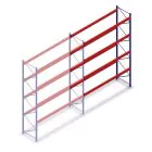 Gebrauchte SLP Palettenregal 5250x3600x1000 mm (hxbxt) 4 Ebenen Anbauregal