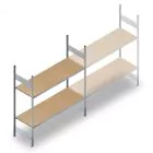 Weitspannregal HD 2000x2250x600 mm (hxbxt) 2 Ebenen Anfangsregal