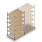 Weitspannregal HD 2500x1500x800 mm (hxbxt) 6 Ebenen Anfangsregal