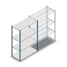 Fachbodenregal Medium Duty 2000x1300x600mm (hxbxt) 4 Ebenen blau Anfangsregal