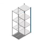 Fachbodenregal Medium Duty 2000x550x600mm (hxbxt) 4 Ebenen blau Anbauregal