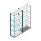 Fachbodenregal Medium Duty 2000x850x400mm (hxbxt) 5 Ebenen blau Anfangsregal