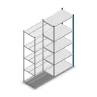 Fachbodenregal Medium Duty 2000x850x500mm (hxbxt) 5 Ebenen blau Anbauregal