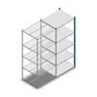 Fachbodenregal Medium Duty 2000x850x700mm (hxbxt) 5 Ebenen blau Anbauregal