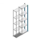 Fachbodenregal Medium Duty 2200x550x300mm (hxbxt) 5 Ebenen blau Anbauregal