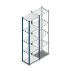 Fachbodenregal Medium Duty 2200x550x400mm (hxbxt) 5 Ebenen blau Anfangsregal