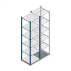 Fachbodenregal Medium Duty 2200x550x500mm (HxbxT) 6 Ebenen blau Anfangsregal