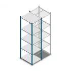 Fachbodenregal Medium Duty 2200x550x700mm (hxbxt) 5 Ebenen blau Anfangsregal