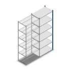 Fachbodenregal Medium Duty 2000x850x500mm (hxbxt) 6 Ebenen blau Anbauregal