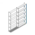Fachbodenregal Medium Duty 2500x1150x300mm (hxBxT) 6 Ebenen blau Anbauregal