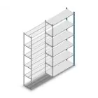 Fachbodenregal Medium Duty 2500x1150x400mm (hxbxt) 6 Ebenen blau Anbauregal