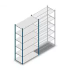 Fachbodenregal Medium Duty 2500x1300x600mm (hxbxt) 6 Ebenen blau Anfangsregal