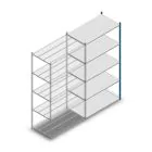 Fachbodenregal Medium Duty 2500x1300x700mm (hxbxt) 5 Ebenen blau Anbauregal