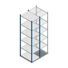 Fachbodenregal Medium Duty 2500x550x800mm (hxbxt) 6 Ebenen blau Anfangsregal