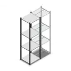 Fachbodenregal Medium Duty 2000x550x500mm (hxbxt) 4 Ebenen anthrazit Anfangsregal