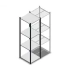 Fachbodenregal Medium Duty 2000x550x600mm (hxbxt) 4 Ebenen anthrazit Anfangsregal