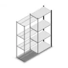 Fachbodenregal Medium Duty 2000x850x500mm (hxbxt) 4 Ebenen anthrazit Anbauregal