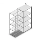 Fachbodenregal Medium Duty 2000x850x600mm (hxbxt) 5 Ebenen anthrazit Anbauregal