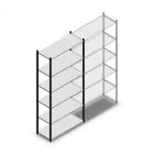 Fachbodenregal Medium Duty 2200x1000x400mm (hxbxt) 6 Ebenen Anthrazit Anfangsregal