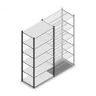 Fachbodenregal Medium Duty 2200x1000x600mm (hxbxt) 6 Ebenen Anthrazit Anfangsregal