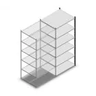 Weitspannregal Medium Duty 2000x1000x800mm (hxbxt) 6 Ebenen Anthrazit Anbauregal