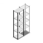 Fachbodenregal Medium Duty 2200x550x400mm (hxbxt) 5 Ebenen anthrazit Anfangsregal