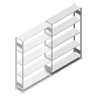 Fachbodenregal Heavy Duty 2000x1300x300 mm (hxbxt) 5 Ebenen 150 kg Anbauregal