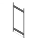 Fachbodenregal Heavy Duty Rahmen 2000x800 mm verzinkt