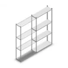 Fachbodenregal Light Duty 2000x1000x300 mm (hxbxt) 4 Ebenen Anbauregal