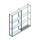 Fachbodenregal Medium Duty 2000x1000x300 mm (hxbxt) 4 Ebenen blau Anfangsregal