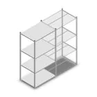 Fachbodenregal Medium Duty 2000x1000x700 mm (hxbxt) 4 Ebenen verzinkt Anfangsregal