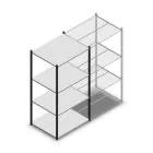 Fachbodenregal Medium Duty 2000x1000x800 mm (hxbxt) 4 Ebenen anthrazit Anfangsregal