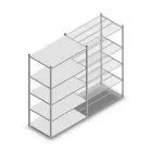 Fachbodenregal Medium Duty 2000x1150x700 mm (hxbxt) 5 Ebenen verzinkt Anfangsregal