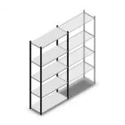 Fachbodenregal Medium Duty 2200x1000x400 mm (hxbxt) 5 Ebenen anthrazit Anfangsregal