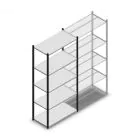 Fachbodenregal Medium Duty 2200x1000x500 mm (hxbxt) 5 Ebenen Antrazit Anfangsregal