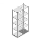 Fachbodenregal Medium Duty 2200x550x500 mm (hxbxt) 5 Ebenen verzinkt Anfangsregal